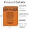 Signmission Interrupting Utility Power Automatically OSHA Warning Sign, Plastic, 7in W x 10in L, 2PK OS-2PACK-WS-P-710-V-13264 - alternate 7